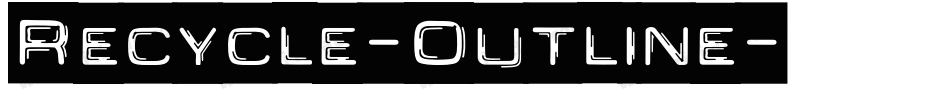 Recycle-Outline字体转换