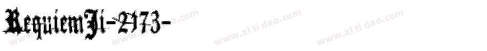 RequiemIi-2173字体转换