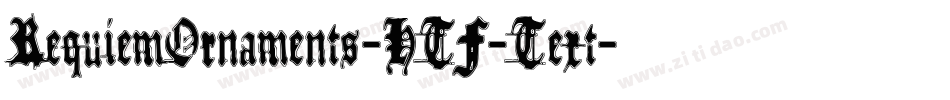 RequiemOrnaments-HTF-Text字体转换