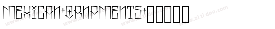 Mexican-Ornaments字体转换