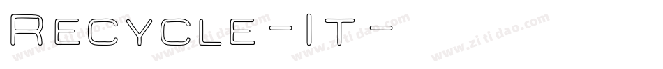 Recycle-It字体转换