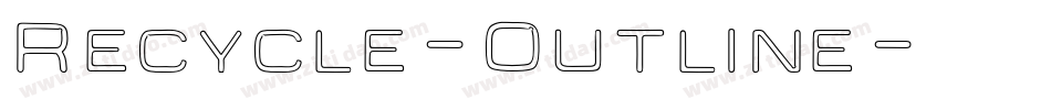 Recycle-Outline字体转换