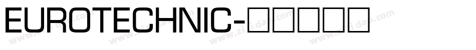 EuroTechnic字体转换