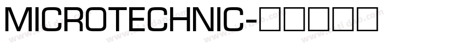 MicroTechnic字体转换
