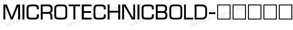 MicroTechnicBold字体转换