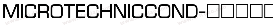 MicroTechnicCond字体转换