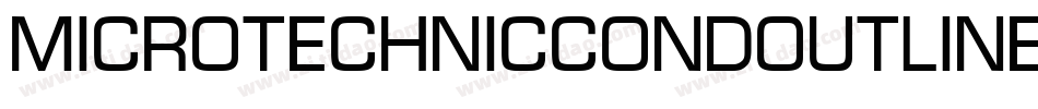 MicroTechnicCondOutline字体转换