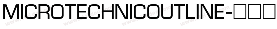 MicroTechnicOutline字体转换