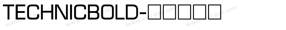 TechnicBold字体转换