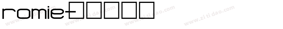romie字体转换