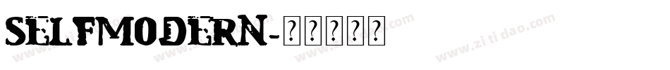 SelfModern字体转换