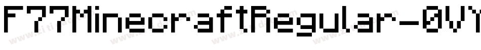 F77MinecraftRegular-0VYv字体转换