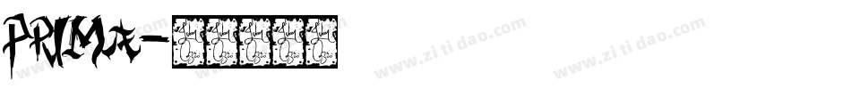 prima字体转换