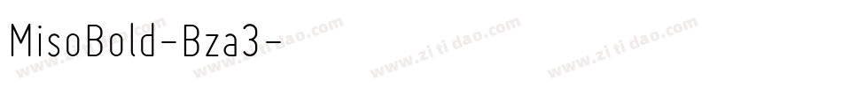 MisoBold-Bza3字体转换