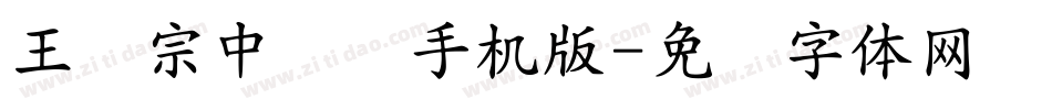 王汉宗中圆艺手机版字体转换