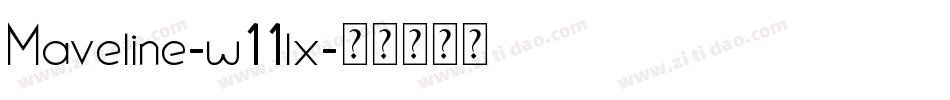 Maveline-w11lx字体转换
