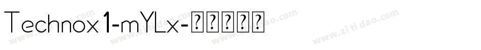 Technox1-mYLx字体转换