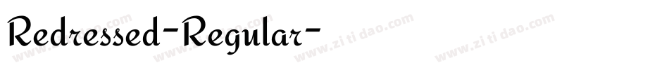 Redressed-Regular字体转换