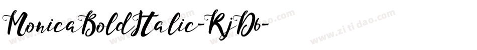 MonicaBoldItalic-RjD6字体转换