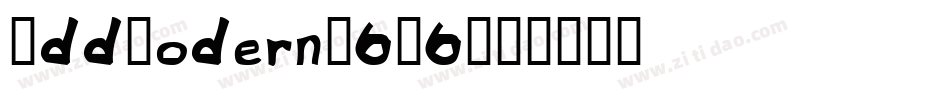 OddModern-6J6字体转换