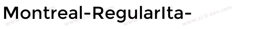 Montreal-RegularIta字体转换