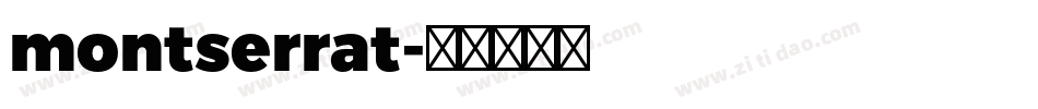 montserrat字体转换