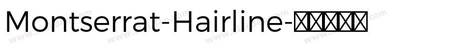 Montserrat-Hairline字体转换