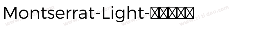Montserrat-Light字体转换
