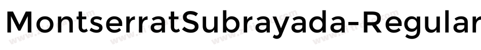 MontserratSubrayada-Regular字体转换
