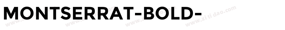 MONTSERRAT-BOLD字体转换