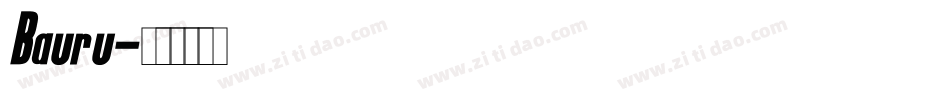 Bauru字体转换