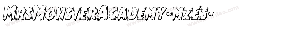 MrsMonsterAcademy-mzE5字体转换