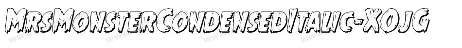 MrsMonsterCondensedItalic-XOjG字体转换