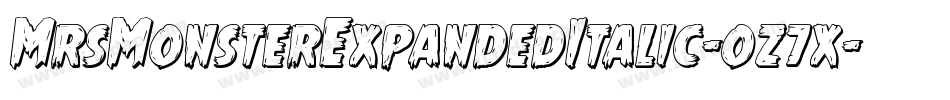 MrsMonsterExpandedItalic-oz7x字体转换