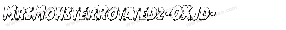 MrsMonsterRotated2-OXjd字体转换