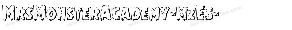 MrsMonsterAcademy-mzE5字体转换