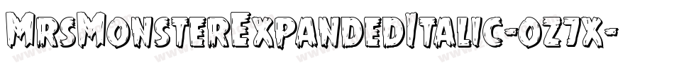MrsMonsterExpandedItalic-oz7x字体转换
