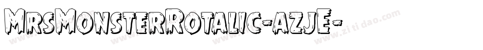 MrsMonsterRotalic-azjE字体转换