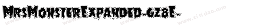 MrsMonsterExpanded-gz8E字体转换 MrsMonsterExpanded-gz8E字体转换