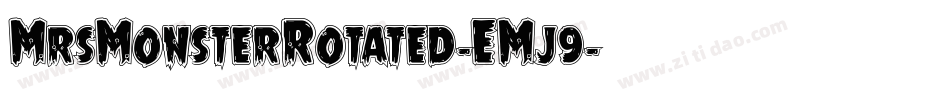 MrsMonsterRotated-EMj9字体转换