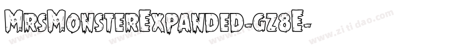 MrsMonsterExpanded-gz8E字体转换 MrsMonsterExpanded-gz8E字体转换