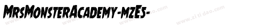 MrsMonsterAcademy-mzE5字体转换