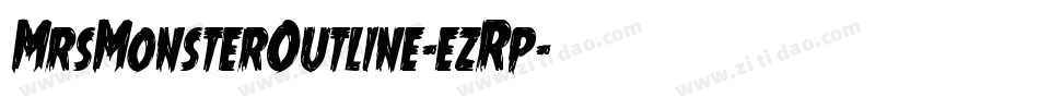 MrsMonsterOutline-ezRp字体转换
