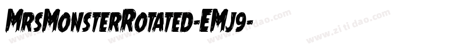 MrsMonsterRotated-EMj9字体转换
