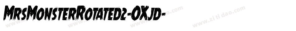 MrsMonsterRotated2-OXjd字体转换