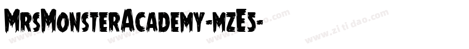 MrsMonsterAcademy-mzE5字体转换