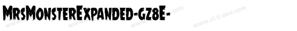 MrsMonsterExpanded-gz8E字体转换 MrsMonsterExpanded-gz8E字体转换