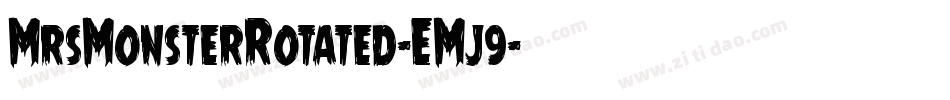 MrsMonsterRotated-EMj9字体转换