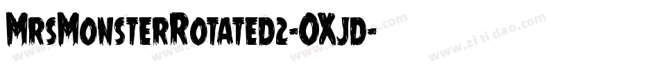MrsMonsterRotated2-OXjd字体转换