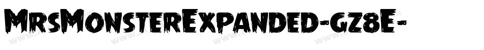 MrsMonsterExpanded-gz8E字体转换 MrsMonsterExpanded-gz8E字体转换